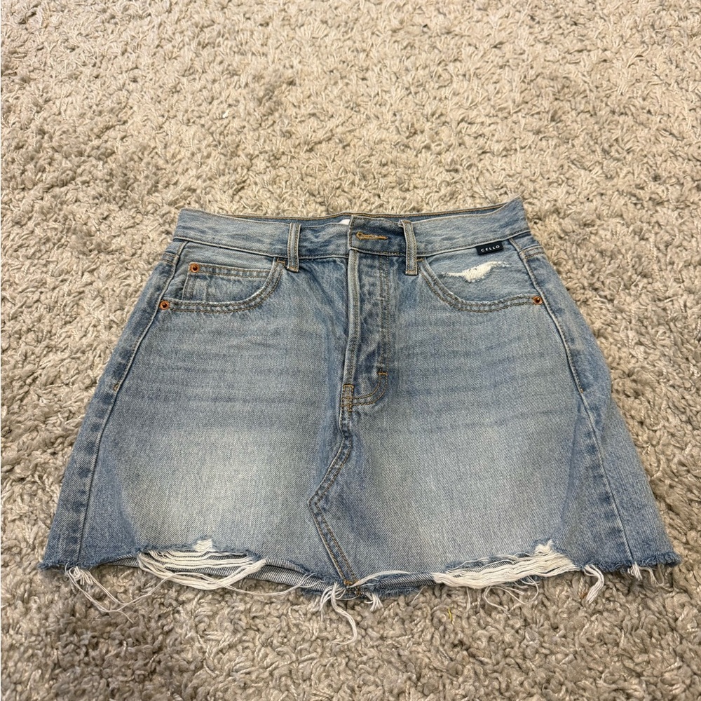 Cello Trendy Denim Mini Skirt